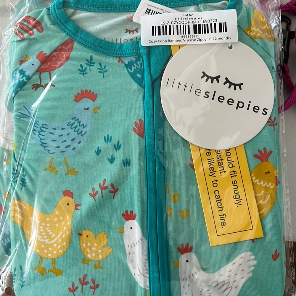 Little sleepies cozy coop zippy 6-12 months